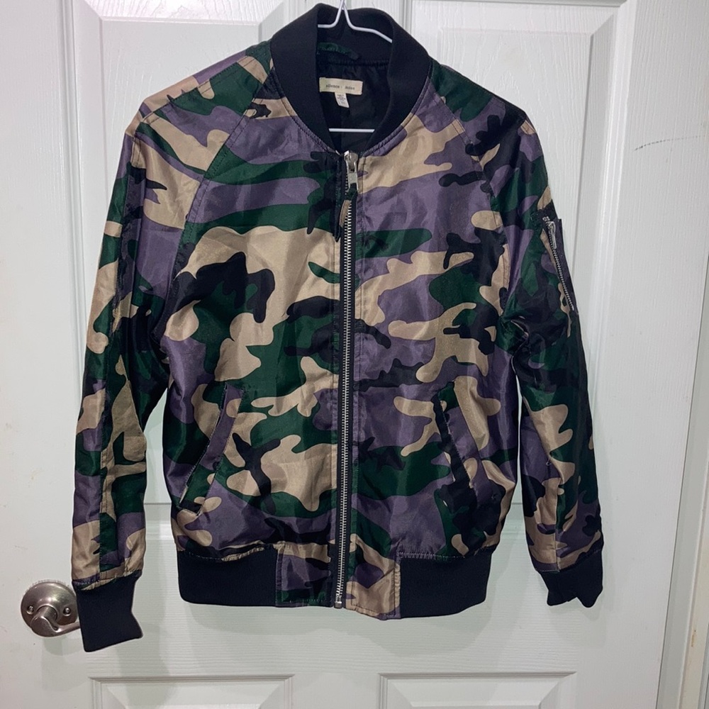 Army Print Coat